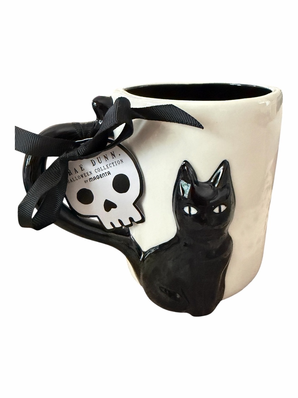 Rae Dunn Halloween Collection Black Cat Ceramic Mug